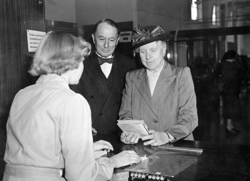 The Central Library Issues Desk