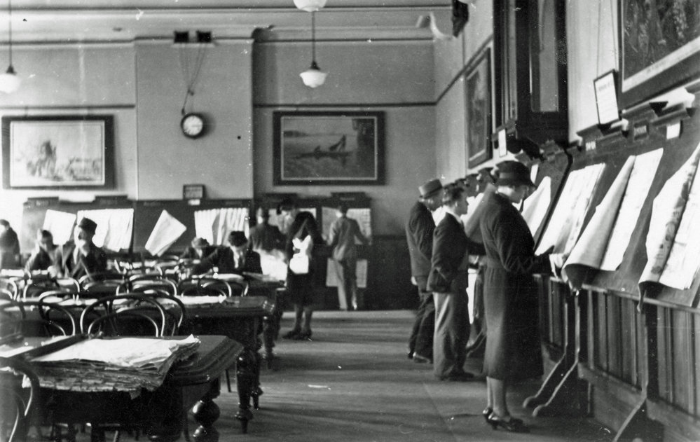 Newspaper Room, Wellington Municipal Library