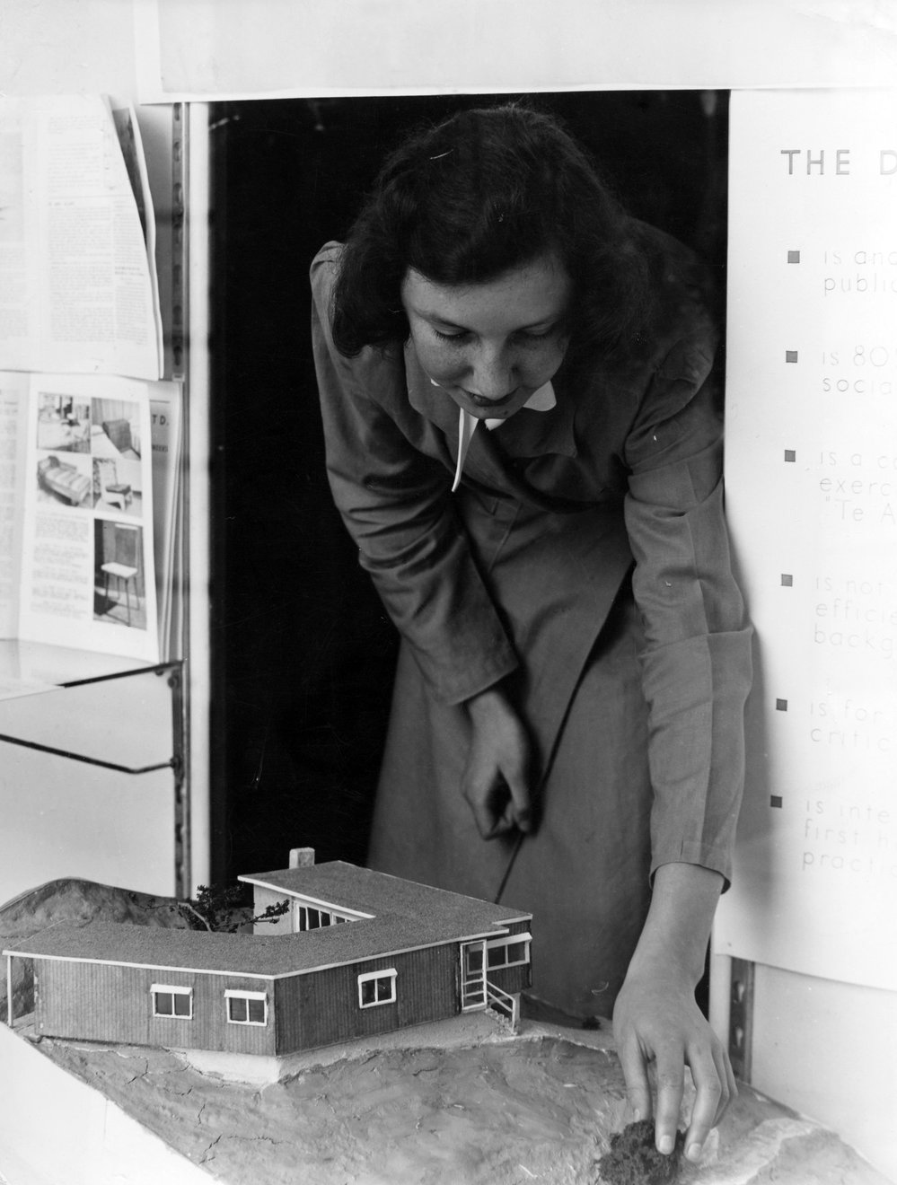 Model of the Demonstration House, Wellington Central Public Library