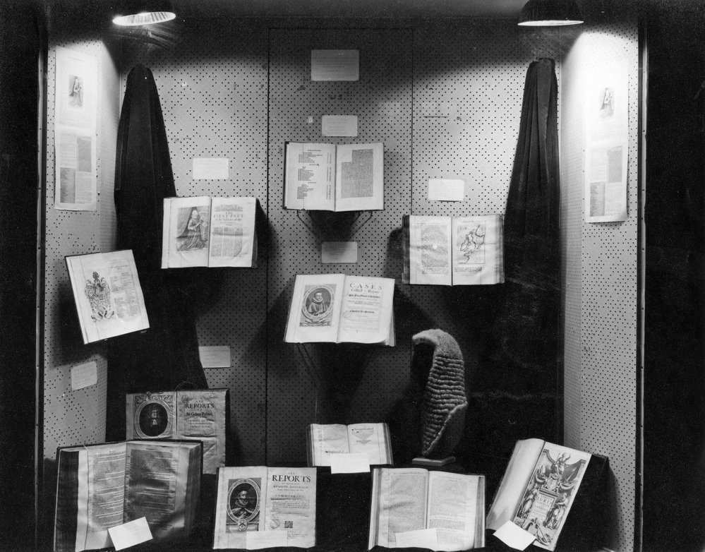 Antiquarian book display