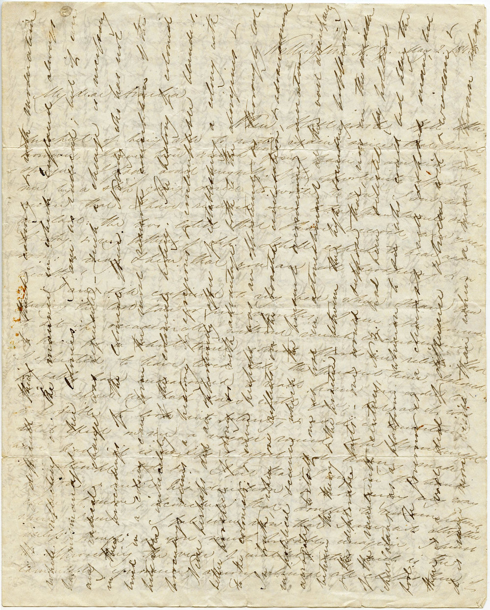 Letter from Octavius Hadfield to his sister Amelia, May 1845