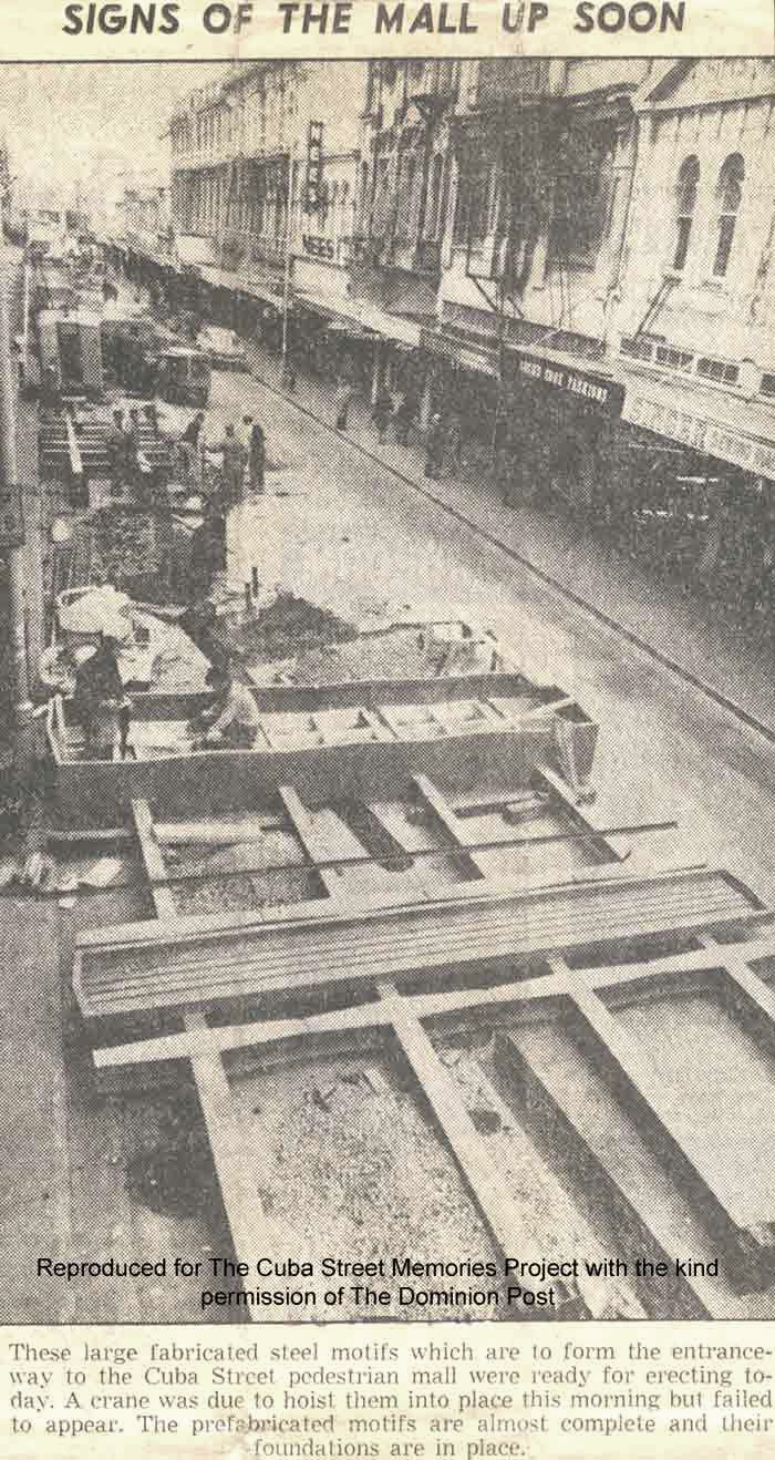 Signs of the mall up soon