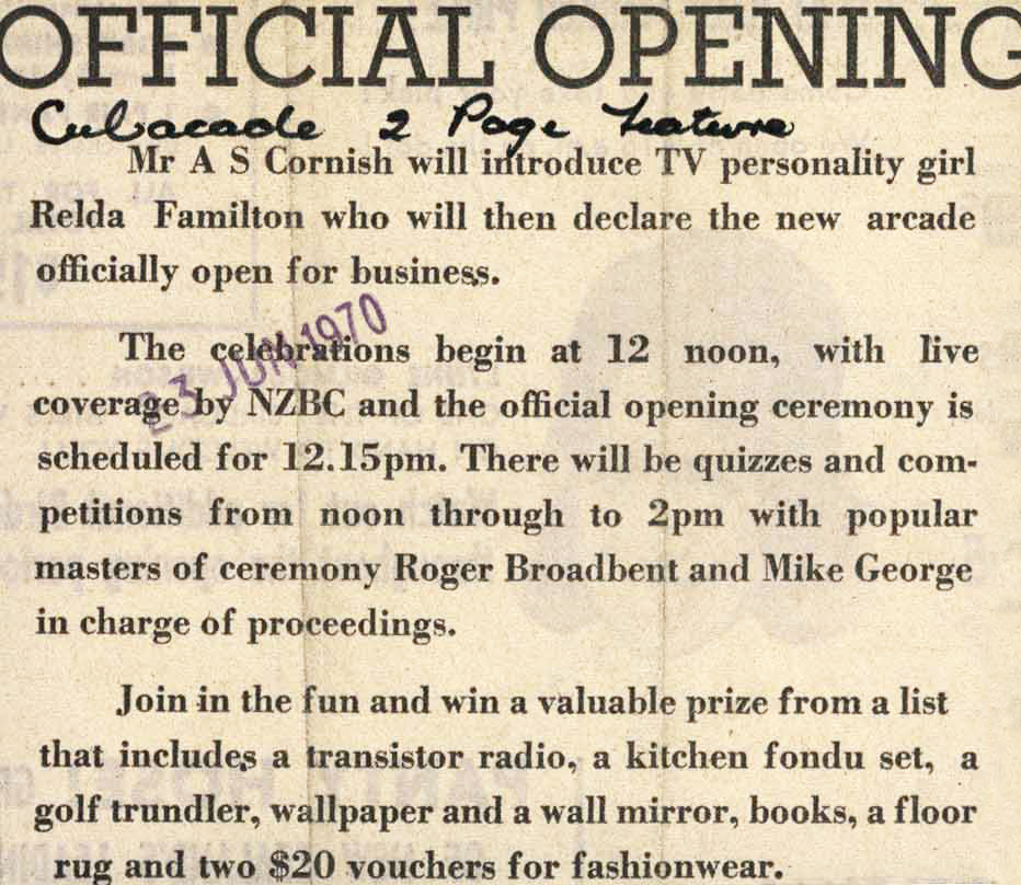 Official Opening (Cubacade)