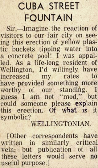 Cuba Street Fountain