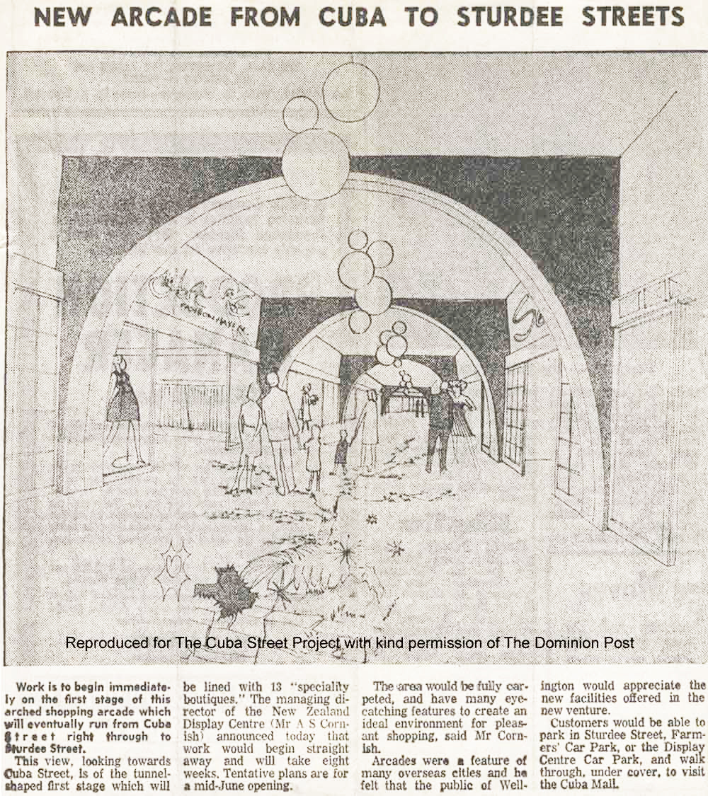 New Arcade from Cuba to Sturdee Streets