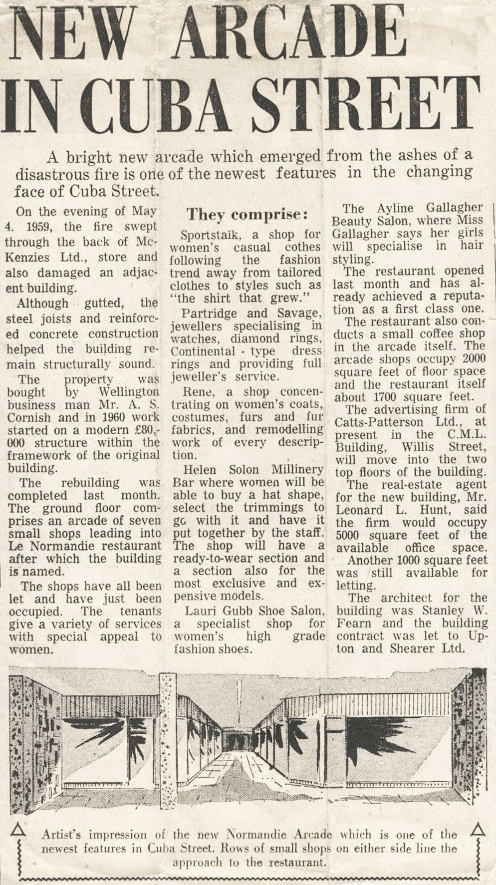 New Arcade in Cuba Street