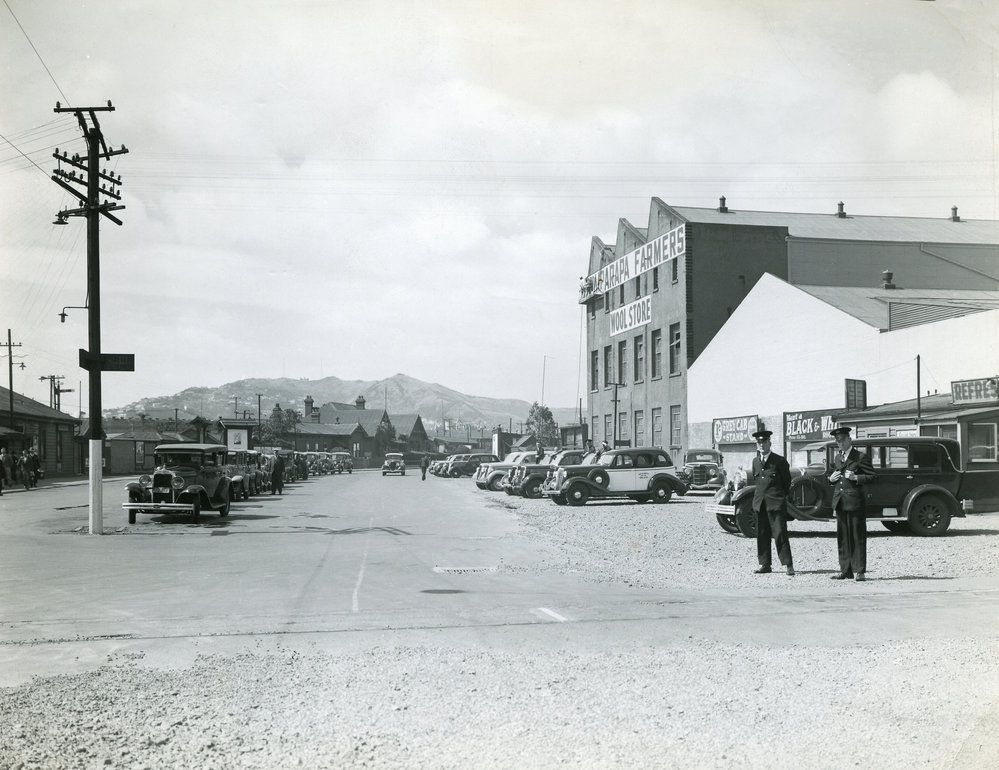 Taxi depot on Thorndon Quay