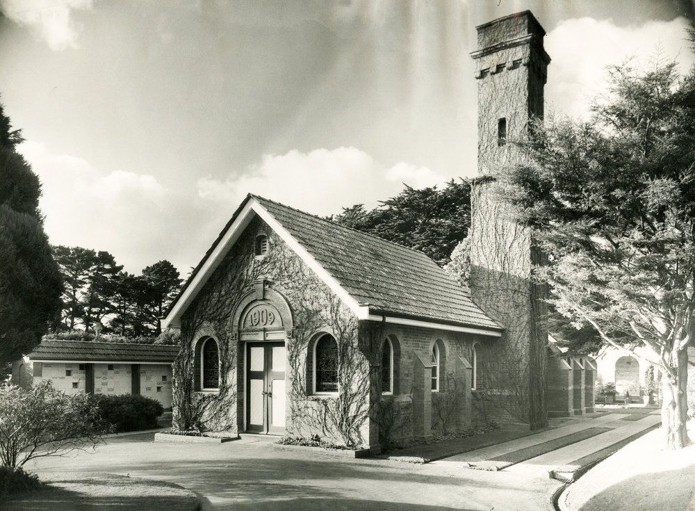 The crematorium and chapel, Karori Cemetery