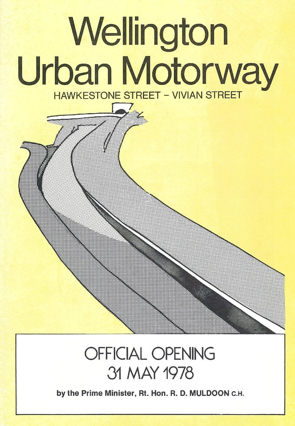 Wellington Urban Motorway official opening brochure