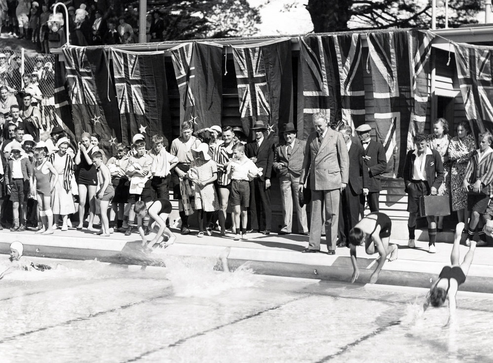 Opening day at the Karori Pool