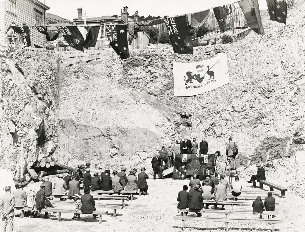 Ceremony for the start of work on the Mount Victoria Tunnel