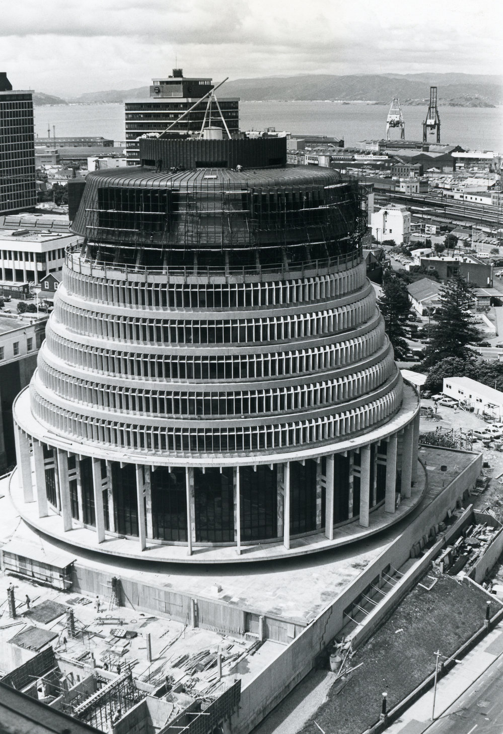 The Beehive under construction