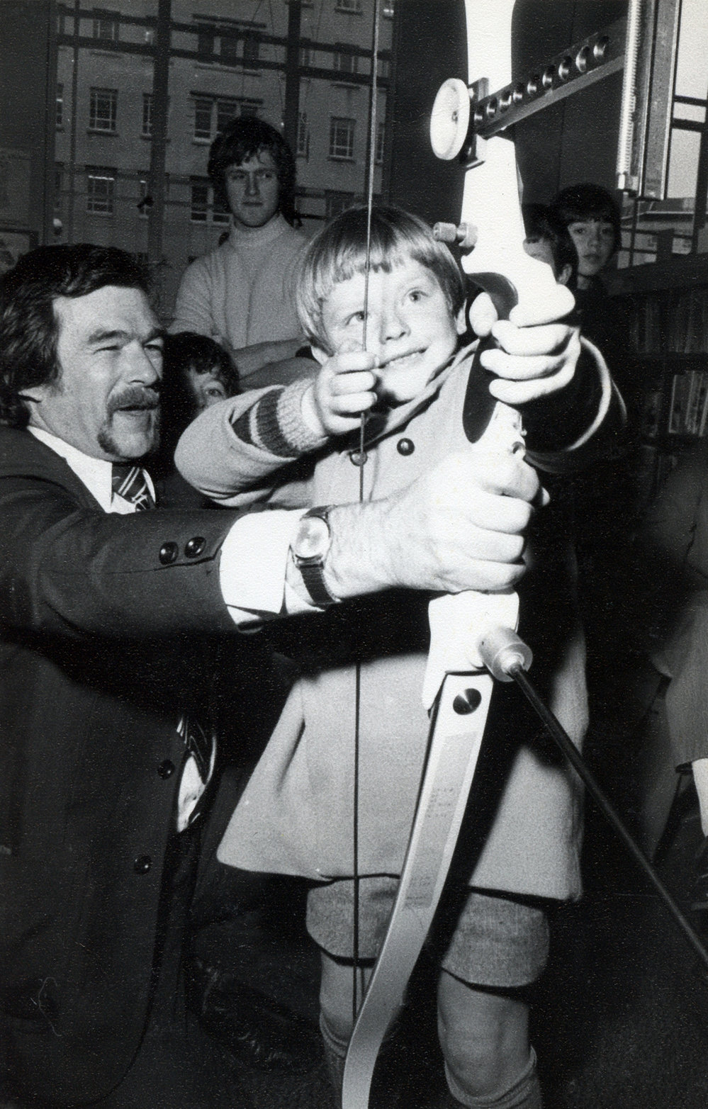 Archery in the library 