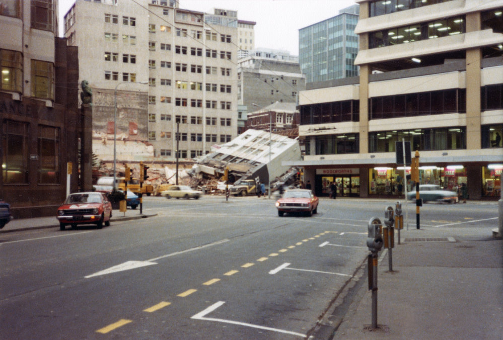 Demolition on Lambton Quay