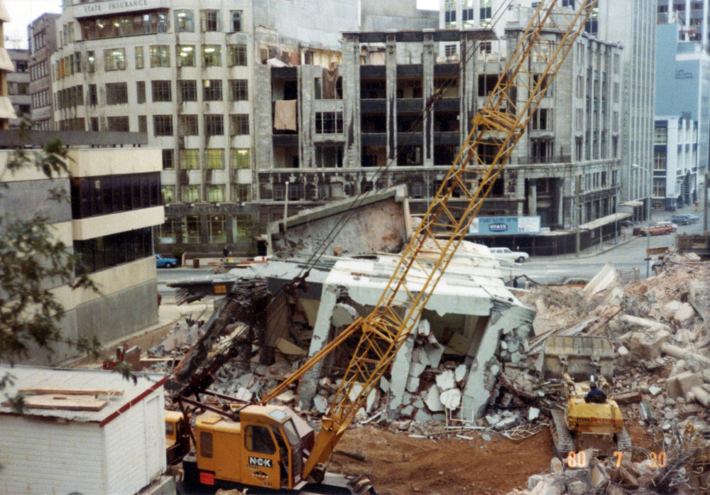 Construction site, Lambton Quay