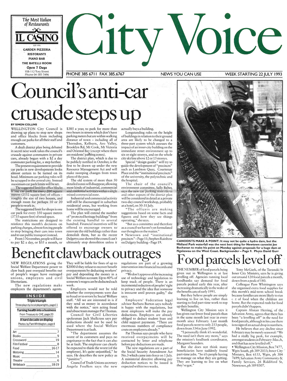 City Voice, 22nd July 1993  