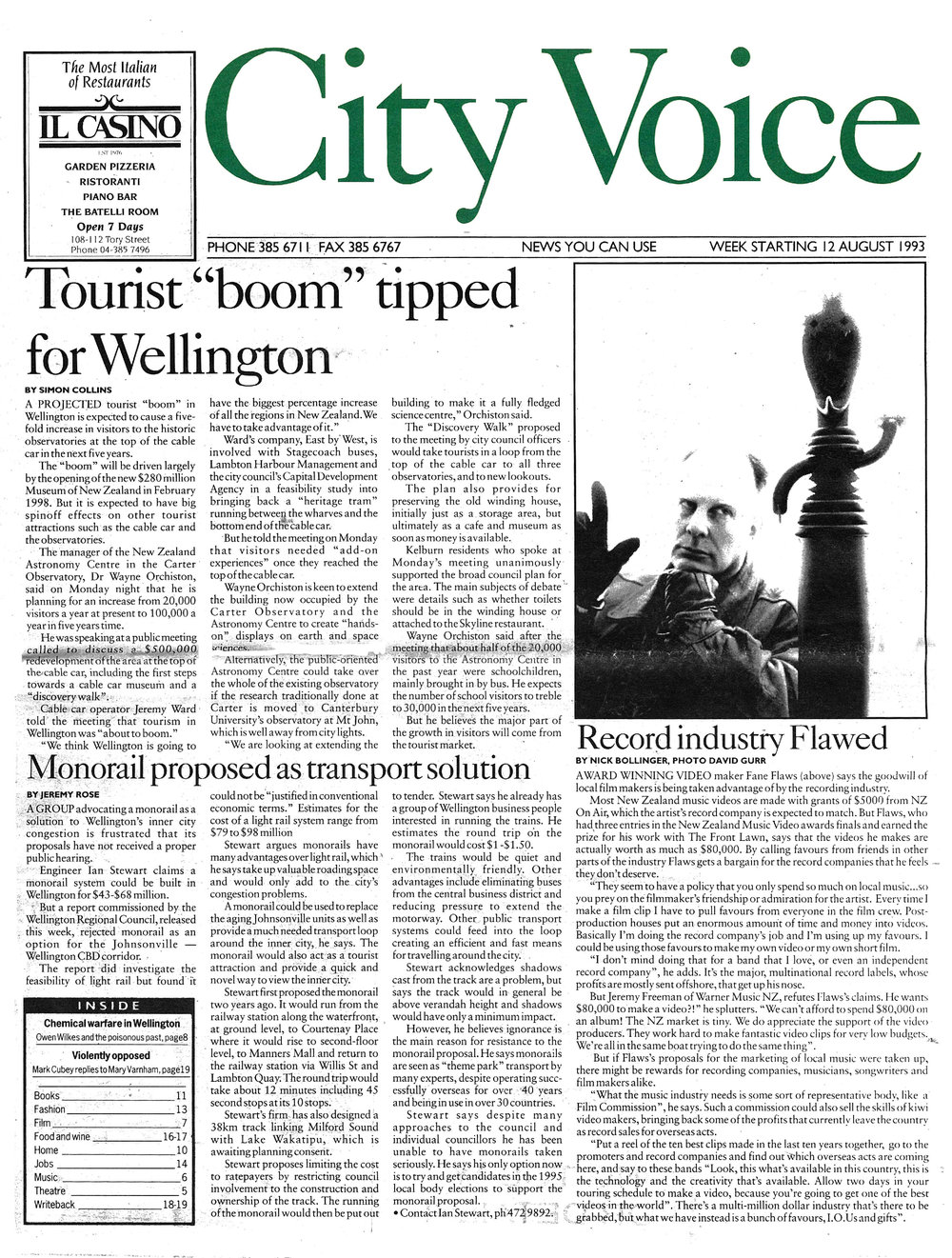 City Voice, 12th August 1993