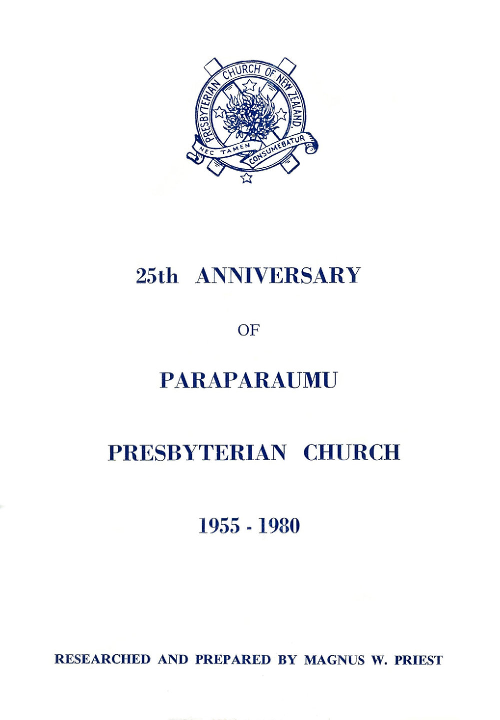 25th Anniversary of Paraparaumu Presbyterian Church, 1955-1980