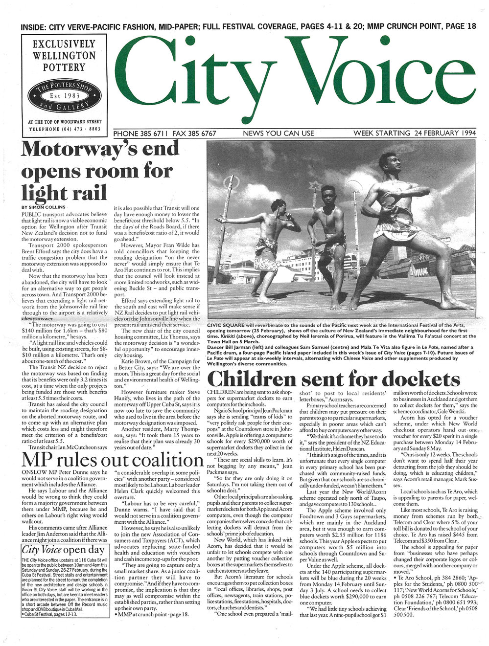 City Voice, 24th February 1994