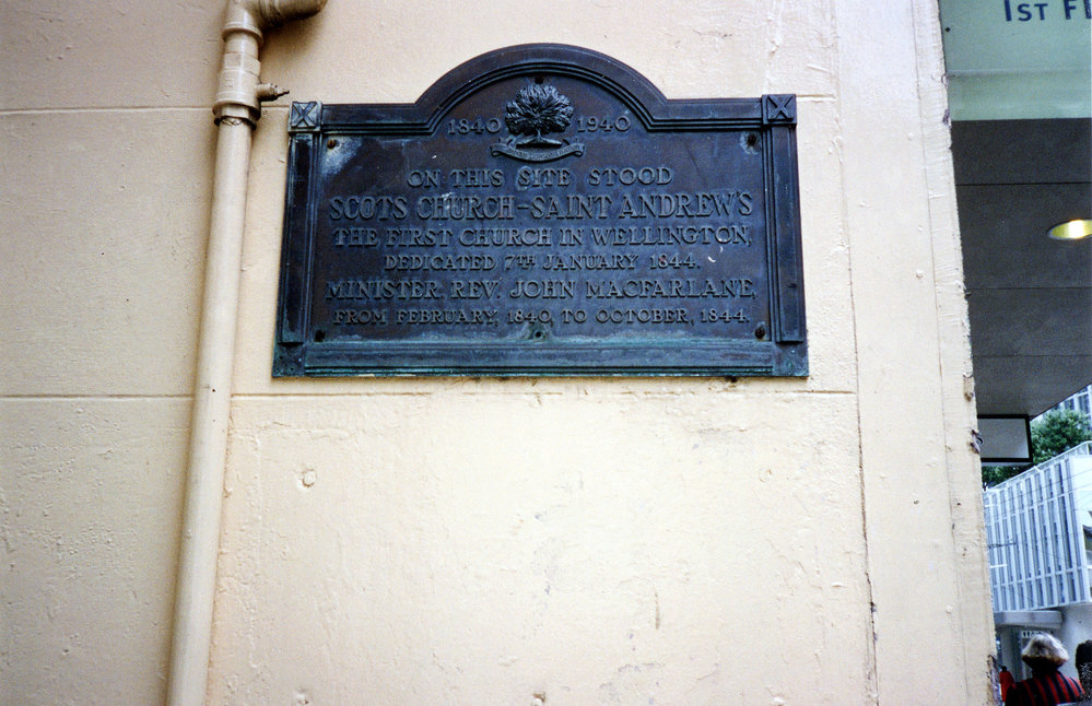 Scots Church - Saint Andrews (plaque)
