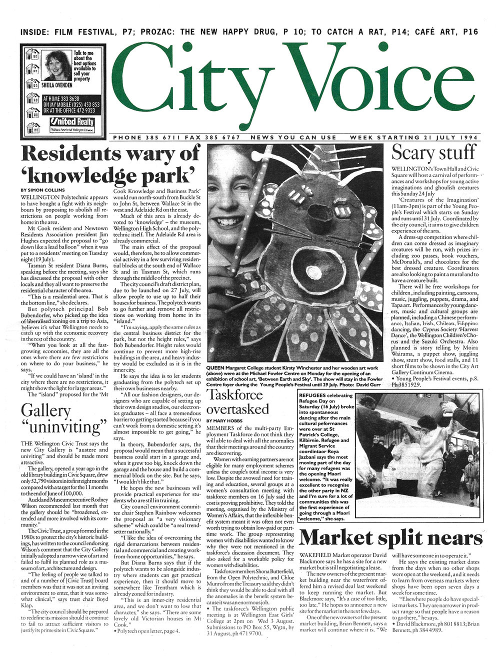 City Voice, 21st July 1994