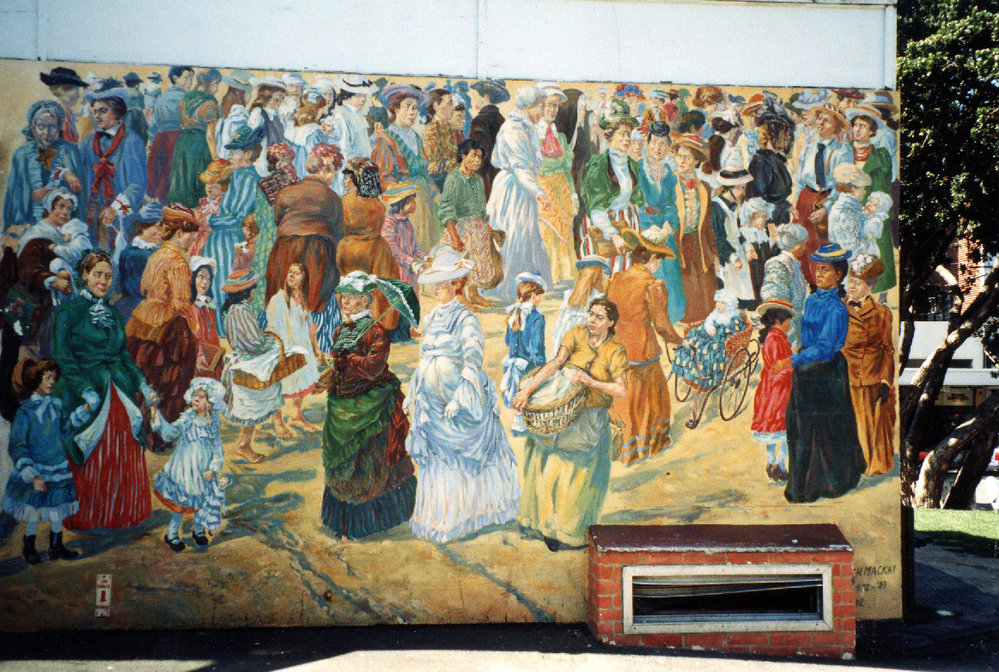 Mural, Te Aro Park Women's Toilets