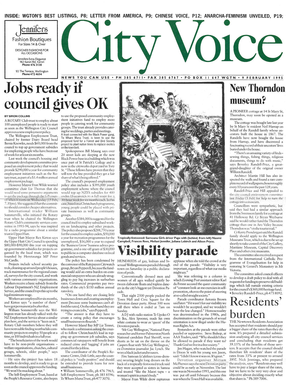 City Voice, 9th February 1995