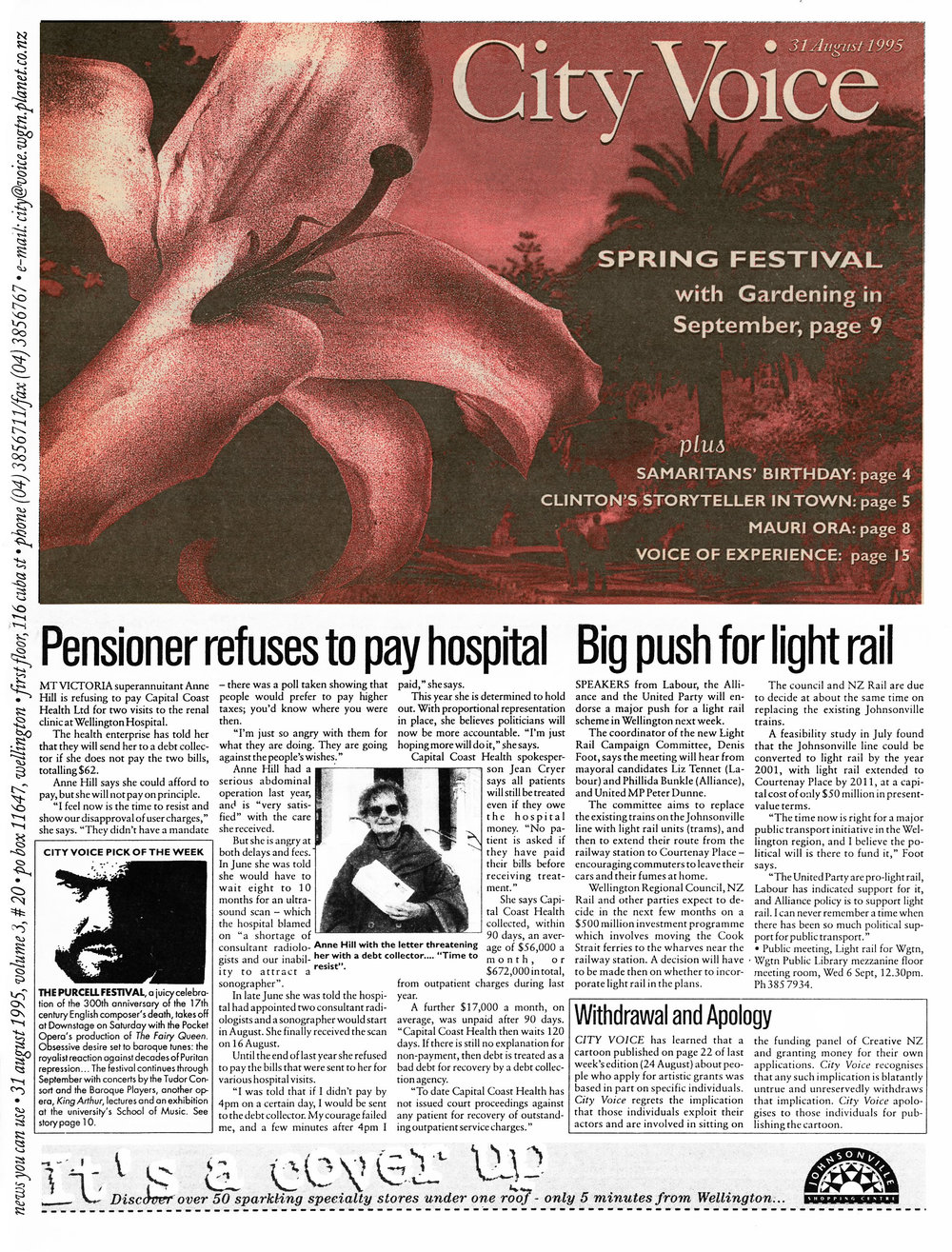 City Voice, 31st August 1995