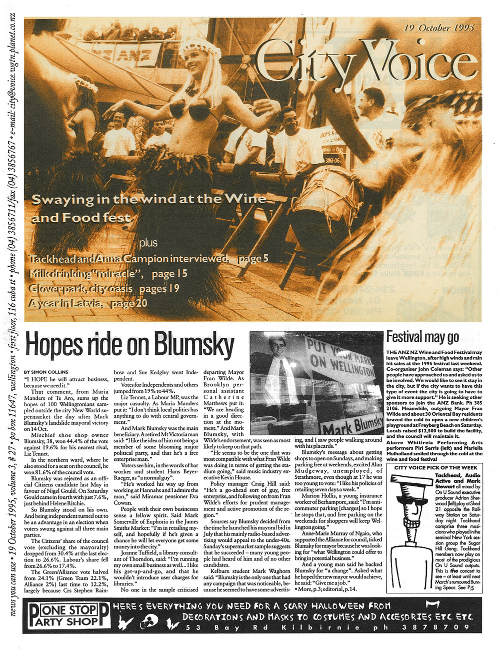 City Voice, 19th October 1995