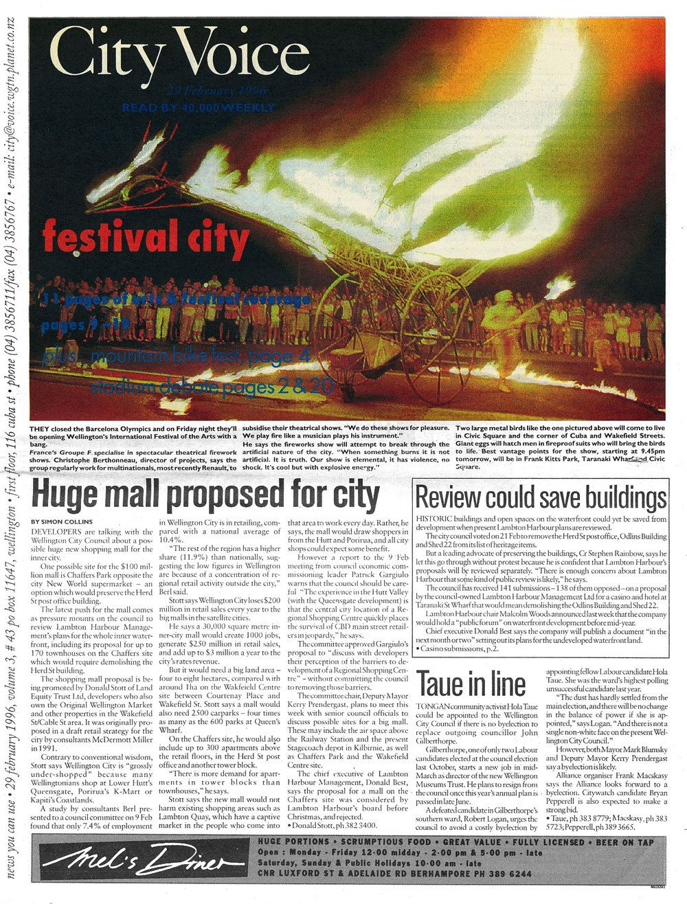 City Voice, 29th February 1996