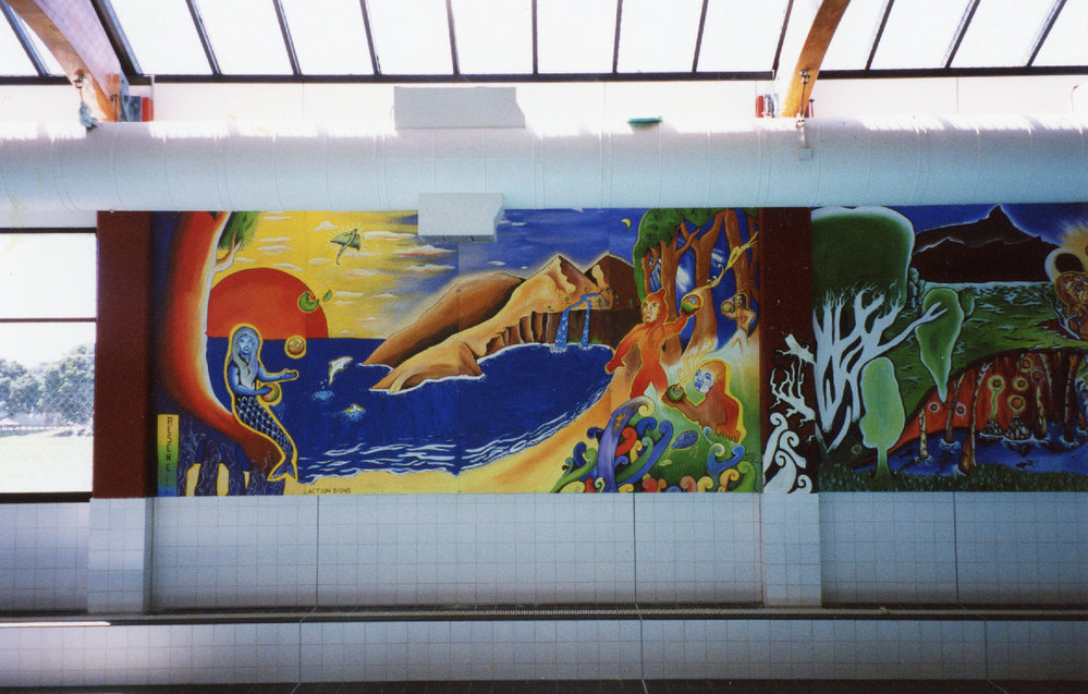 Kilbirnie Aquatic Centre Mural, Amos Jordan