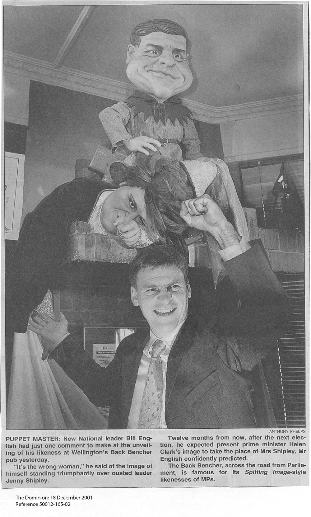 Backbencher Pub Puppets, Guy Coterill and Bryce Curtis 