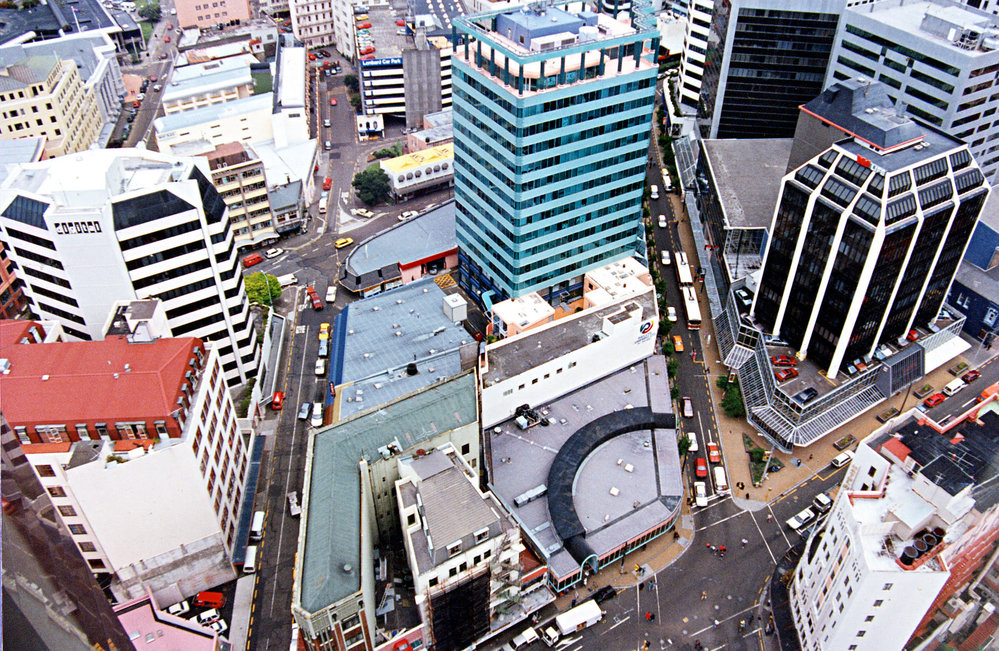 Aerial view of Bond Street and Manners Street 