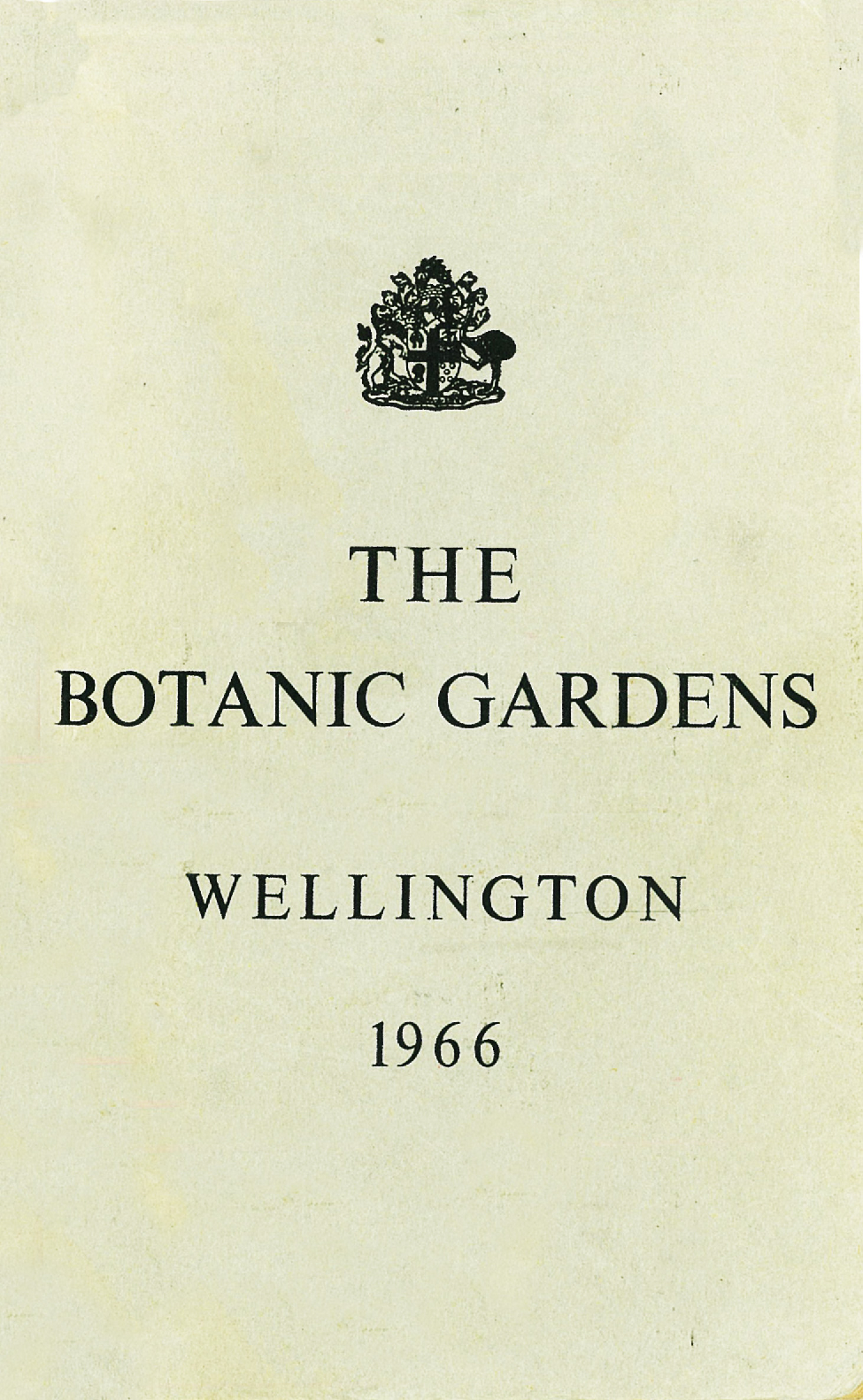 The Botanic Gardens, Wellington, 1966