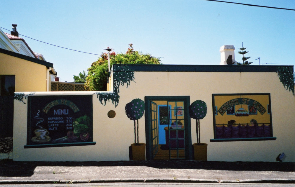 Rintoul St Cafe (Mural), Hutt Valley Polytech students