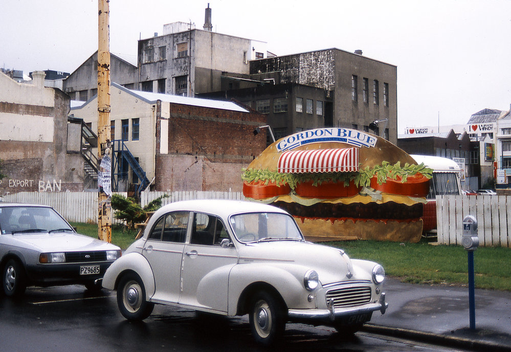 Morris Minor in Courtenay Place