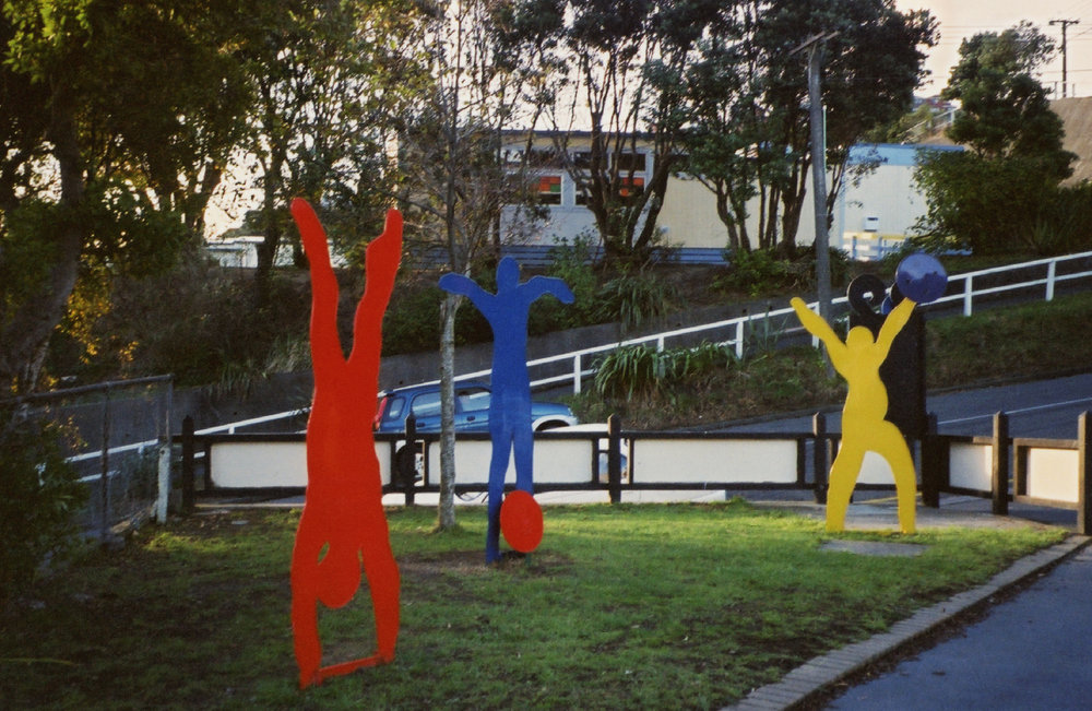 Sculptures at Island Bay School, Kon Dimopoulos