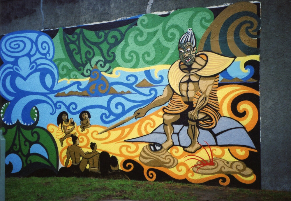 Motu Kairangi Te Kohanga Reo Mural, Simon Prescott