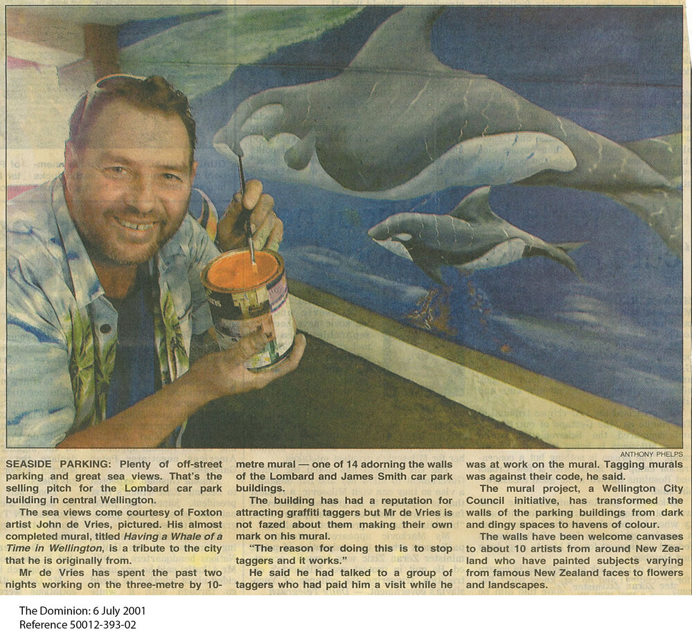 Lombard carpark mural, John de Vries