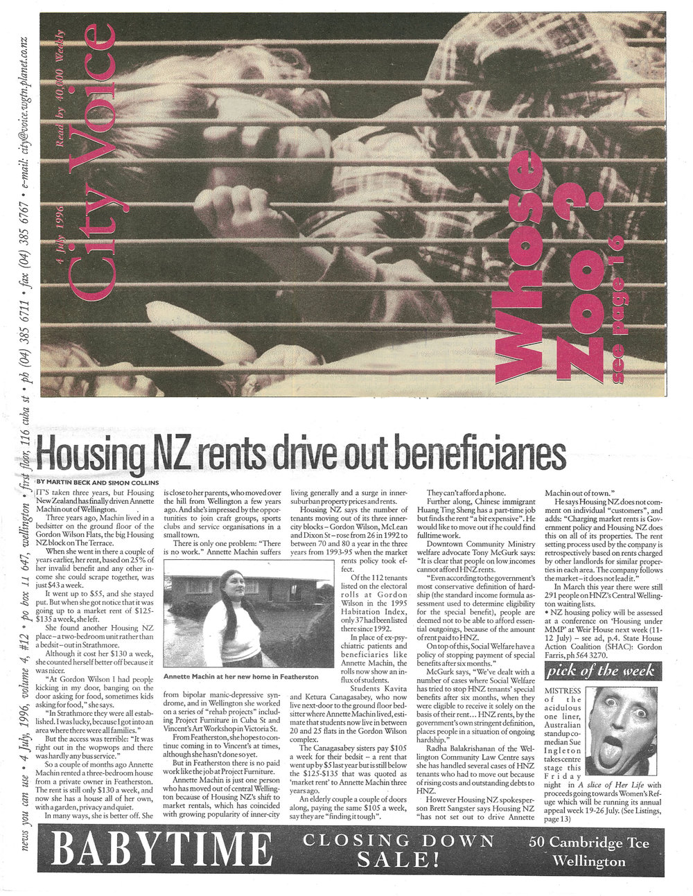 City Voice, 4th July 1996