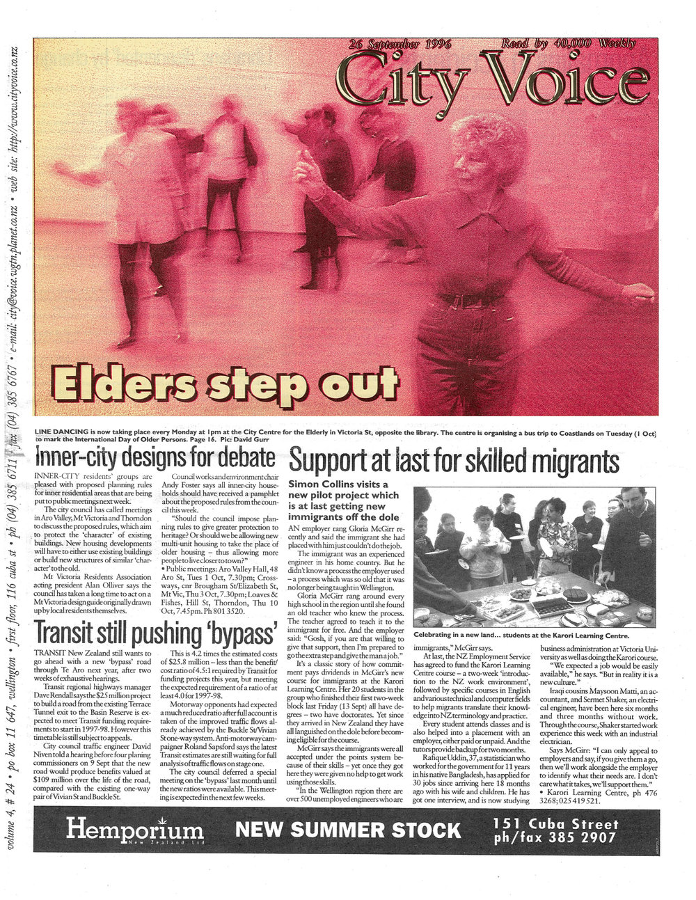 City Voice, 26th September 1996
