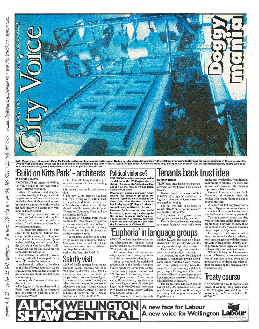 City Voice, 3rd October 1996