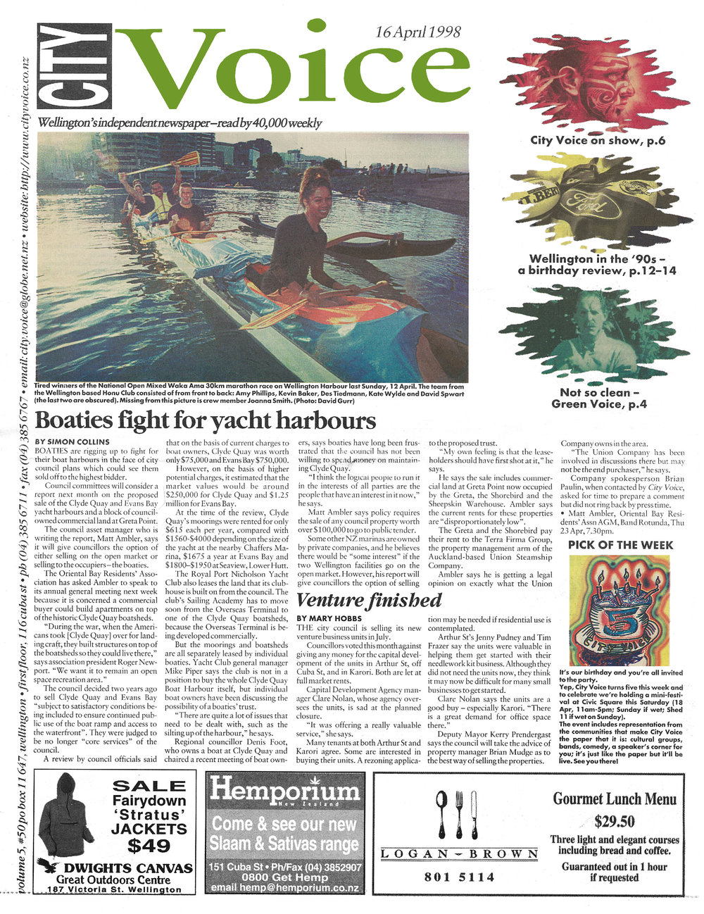 City Voice, 16th April 1998