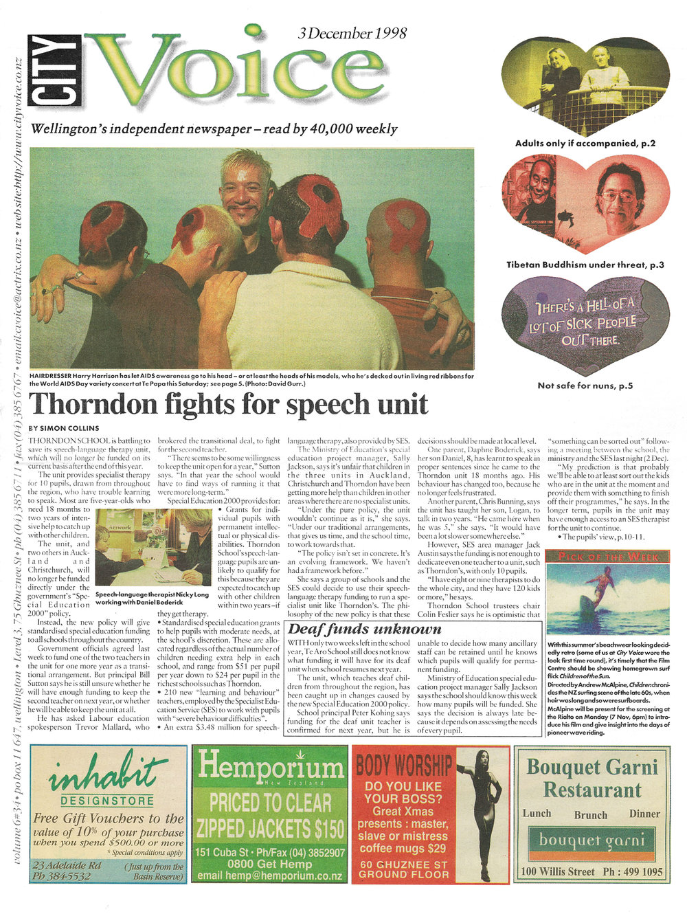 City Voice, 3rd December 1998