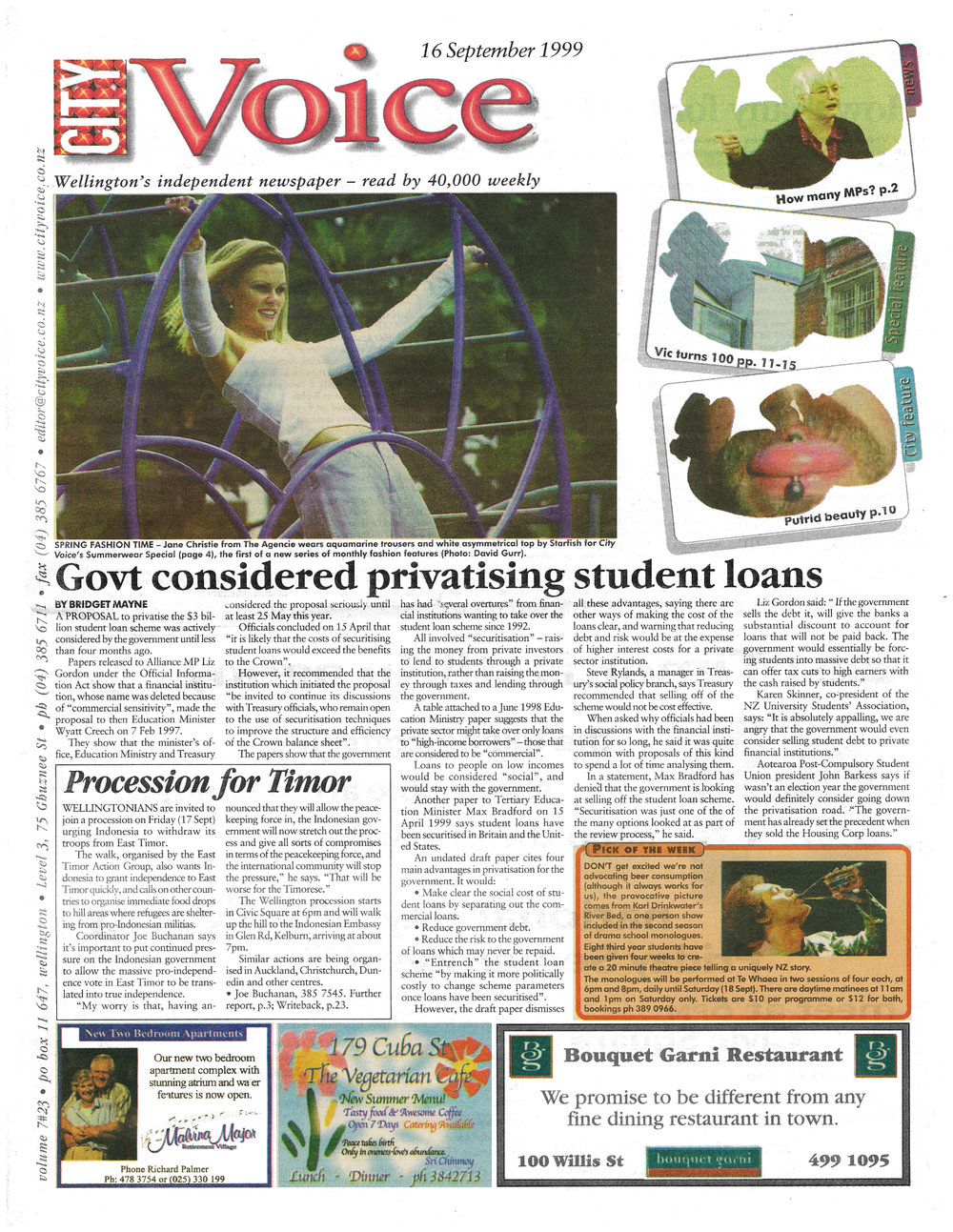 City Voice, 16th September 1999