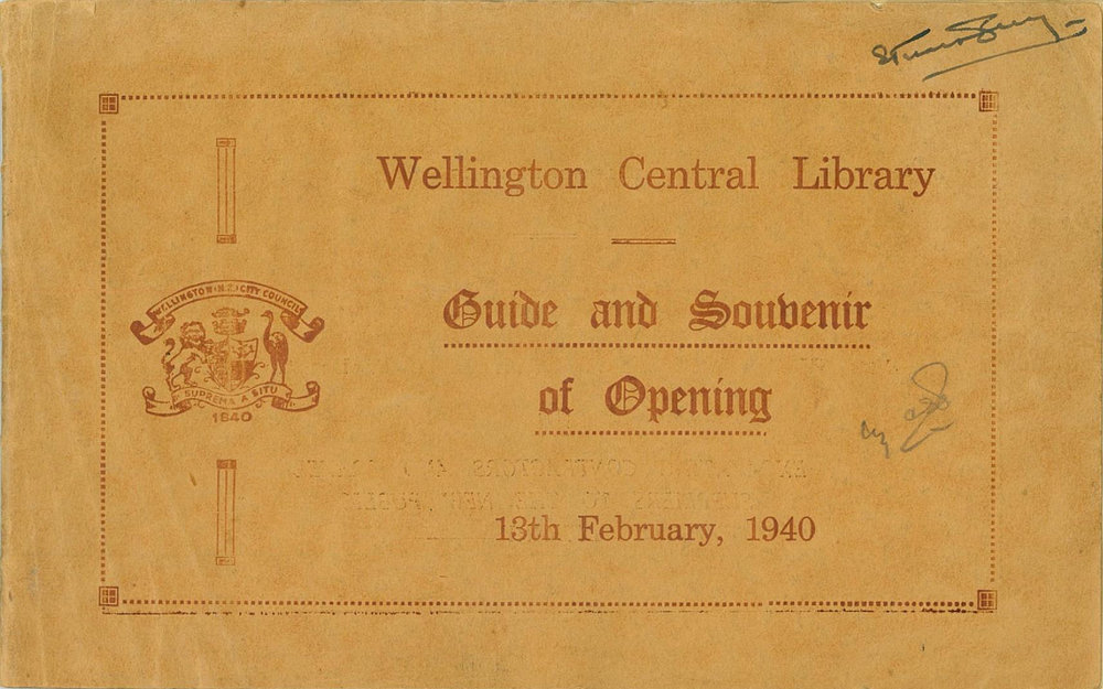 Wellington Central Library Guide and Souvenir of Opening