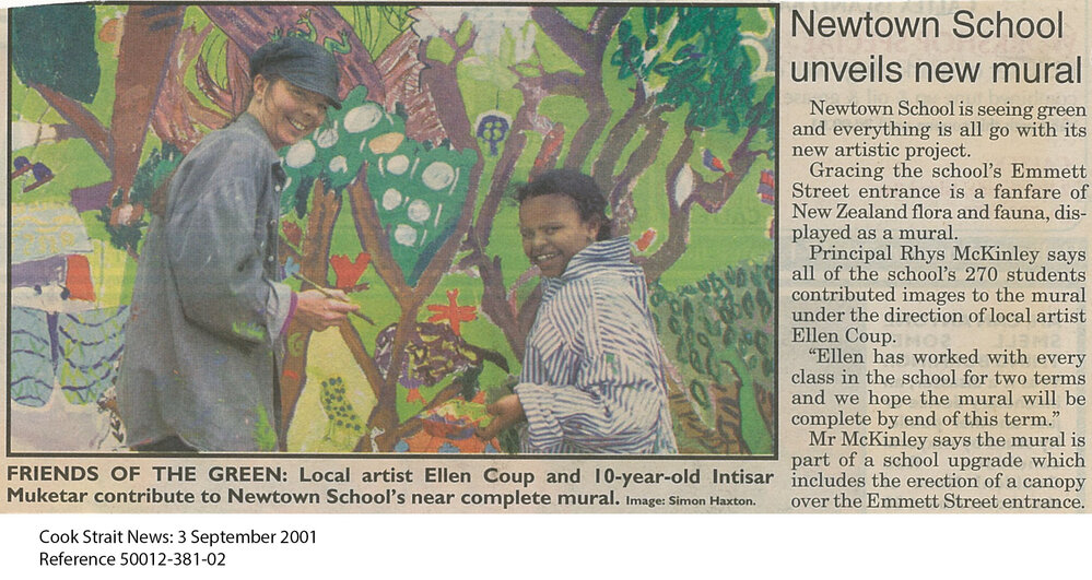Newtown School Mural, Ellen Coup
