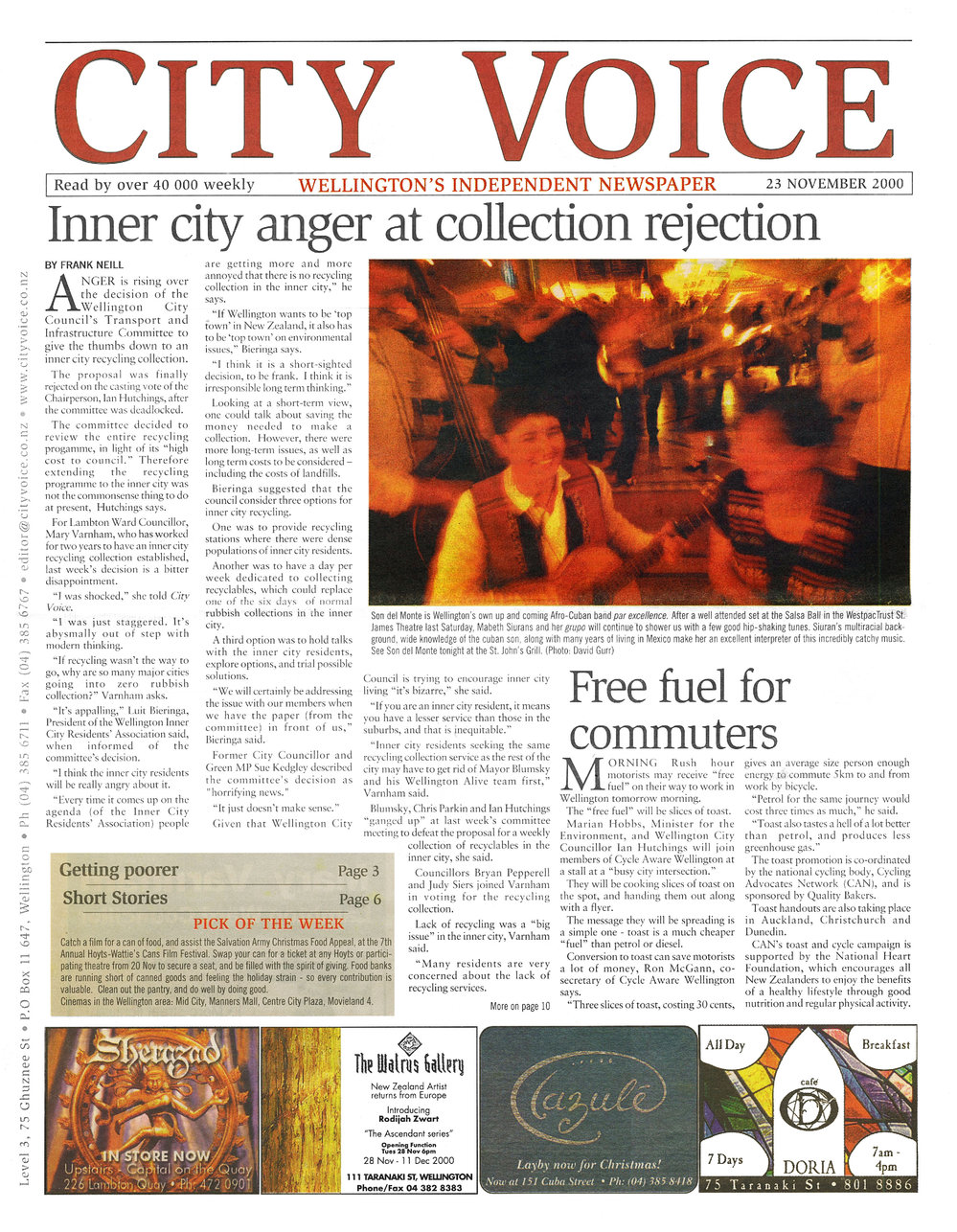 City Voice, 23rd November 2000