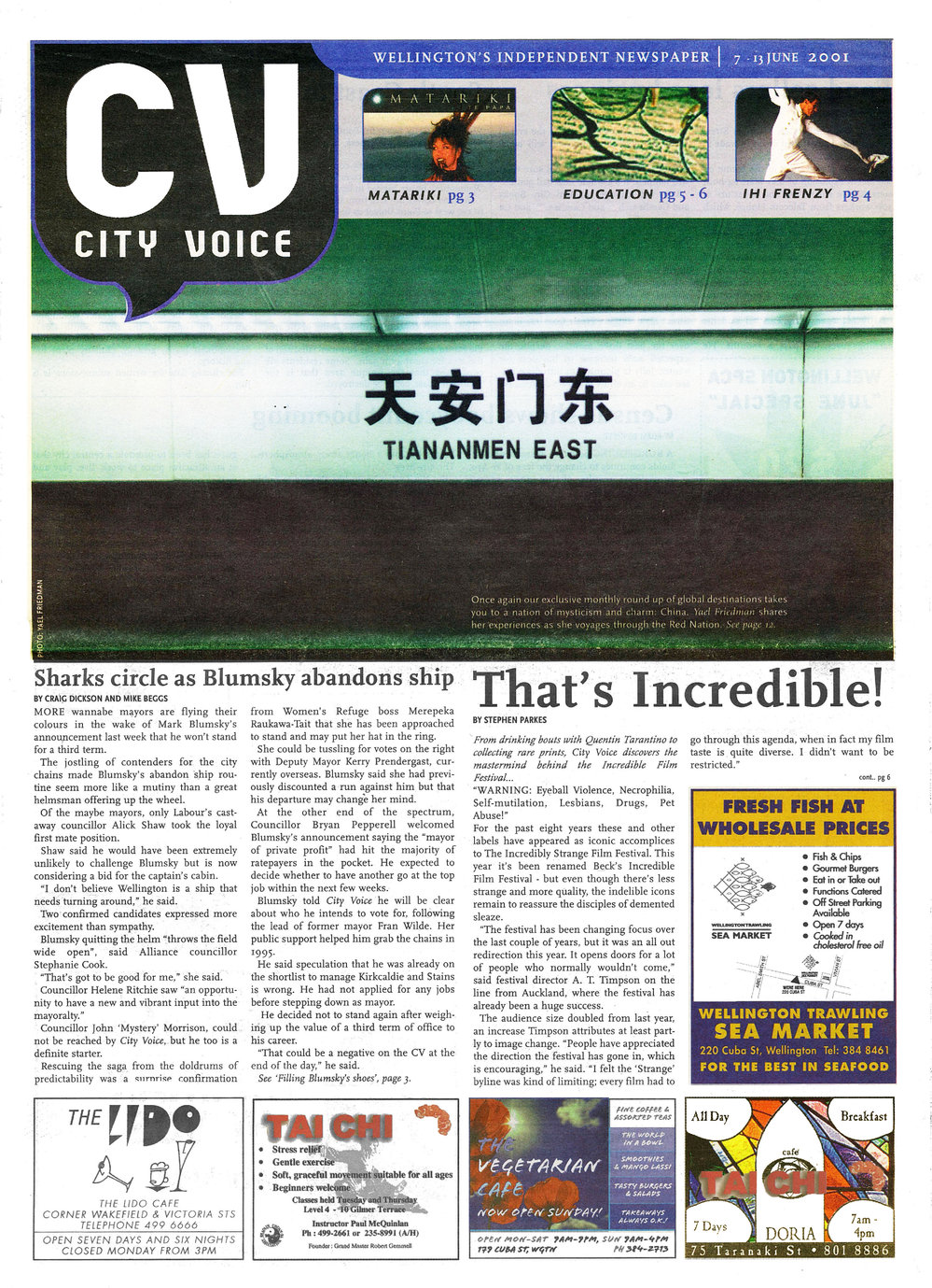 City Voice, 7th June 2001