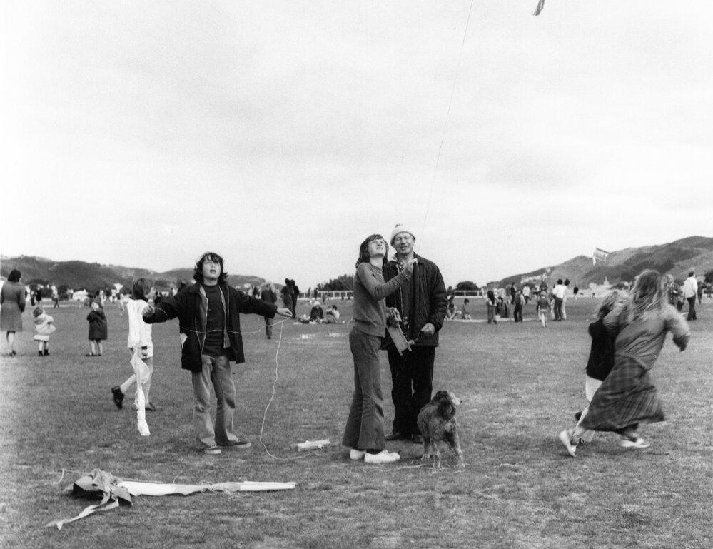 Kite flying at MacAlister Park, Berhampore